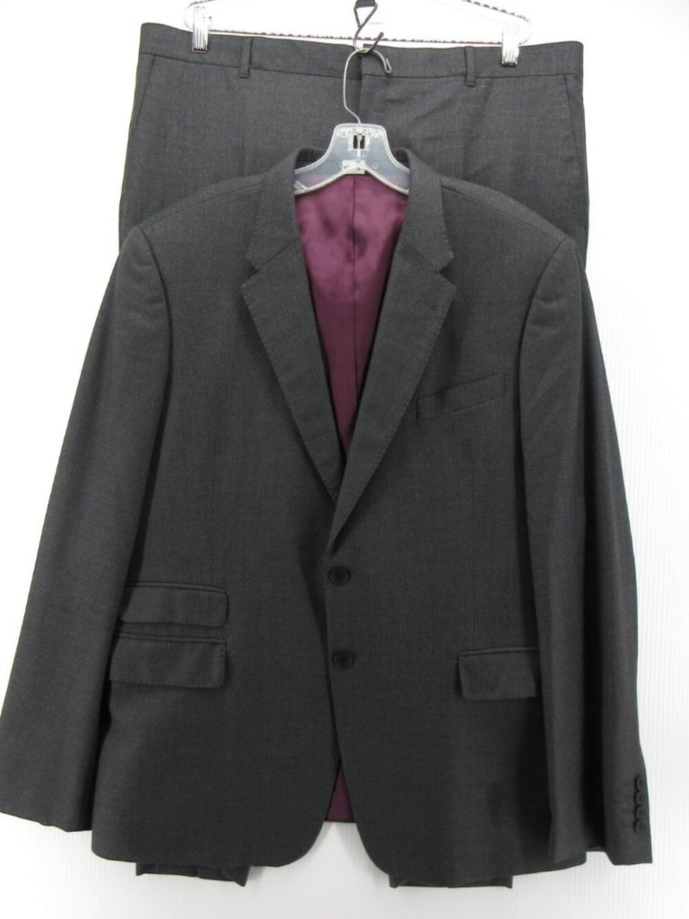 Paul Smith Suit 46 The Byard Wool 2-Piece Solid Pants Italy 40X28